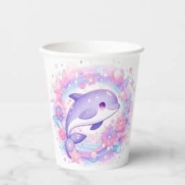 Dreamy Little Dolphin Baby Dusche Pappbecher