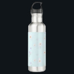 Dreamy Mint Meadow Edelstahlflasche<br><div class="desc">Transform your living space into a serene wonderland with this enchanting daisy pattern. Featuring tiny, delicate daisies with creamy white petals softly touched by subtle hints of lavender purple, all nestled on a gentle, pale mint green background. This design evokes a feeling of softness, tranquility, and whimsical dreams, perfect for...</div>