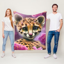 Dreamy Mit Augen Baby Cheetah