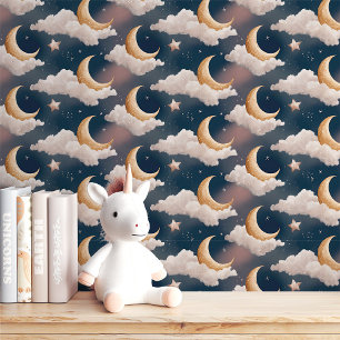 Dreamy Moon und Starry Night Tapete