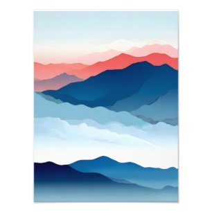 Dreamy Mountain Landschaft Fotodruck