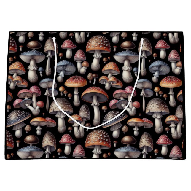 Dreamy Mushrooms Große Geschenktüte (Vorderseite)