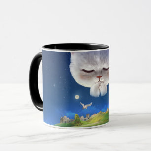 Dreamy Night Sky mit Cat Tasse