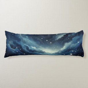 Dreamy Night Sky - Mit Glitzern und Silbernen Wirb Seitenschläferkissen