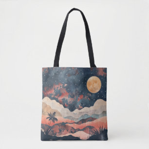 Dreamy Night Sky Sac fourre-tout avec Artistic Moo