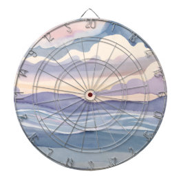 Dreamy Ocean Waves | Watercolor Dartscheibe