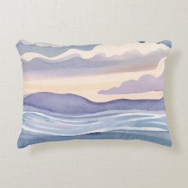 Dreamy Ocean Waves | Watercolor Dekokissen