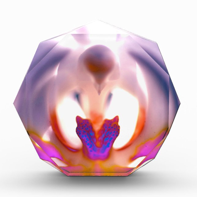 Dreamy Orchid Print Foto Block (Vorderseite)