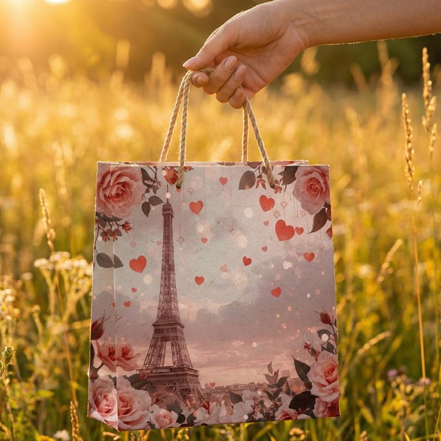 Dreamy Paris Romance: Eiffel Tower Große Geschenktüte (Von Creator hochgeladen)