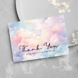 Dreamy Pastel Cloud Brautparty Dankeskarte<br><div class="desc">Dreamy Pastel Cloud Brautparty Danke Karte. Matching-Elemente verfügbar.</div>