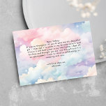 Dreamy Pastel Cloud Nine Brautparty Dankeskarte<br><div class="desc">Dreamy Pastel Cloud Nine Brautparty Danke Karte. Matching-Elemente verfügbar.</div>