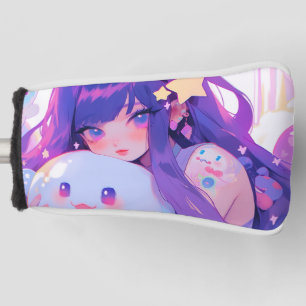 Dreamy Pastel Kawaii Magical Anime Girl Ästhetik Golf Headcover