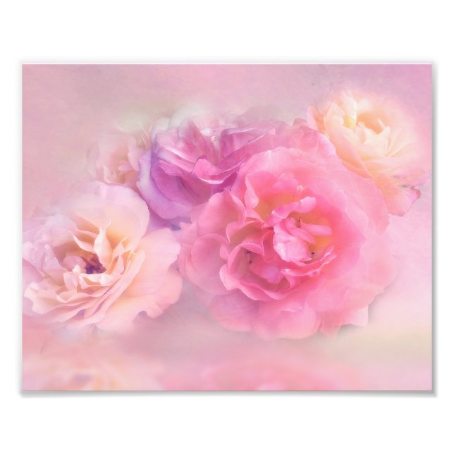 Dreamy Pastel Rose Fotodruck (Vorne)