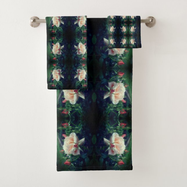 Dreamy Peach Rose Et Buds Abstrait (En situation)