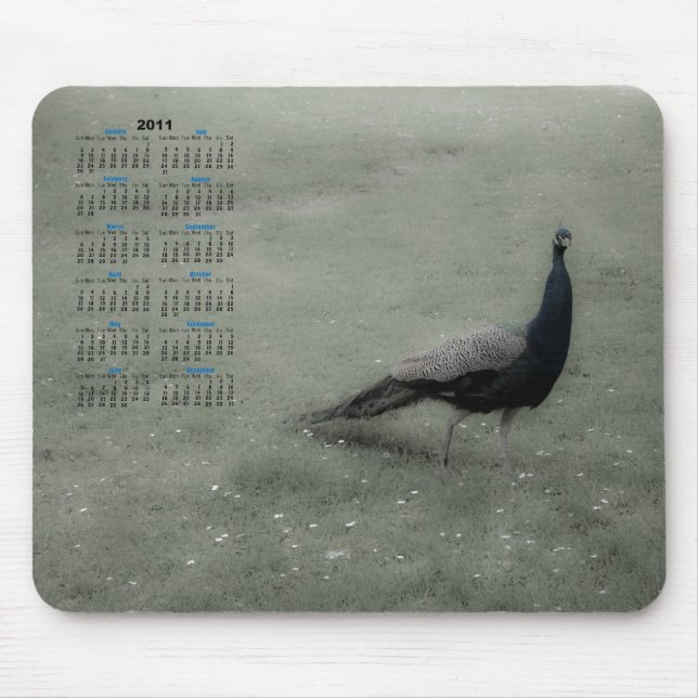 Dreamy Peacock Mousepad (Vorne)