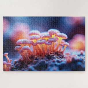 Dreamy Pink Mushrooms - Soft Nature Macro
