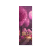 Dreamy Pink Nightscape Lesezeichen