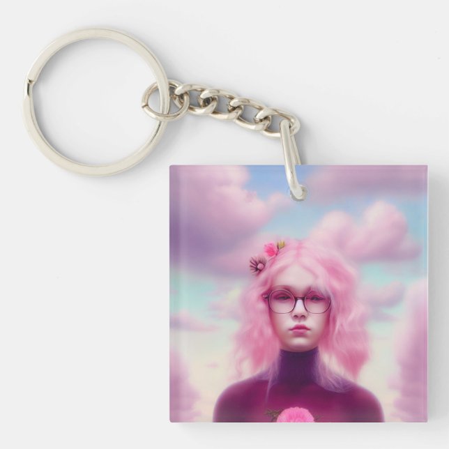 Dreamy Pink Schlüsselanhänger (Vorderseite)
