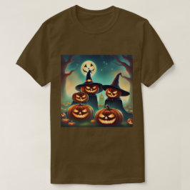 Dreamy Pumpkins Moonlight Brown T - Shirt