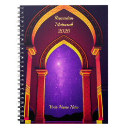 Dreamy Purple Gold Ramadan Notizblock