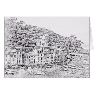 Dreamy Romantic Portofino, Italien Blank Inside Ca