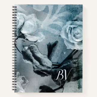 Dreamy Rose Blue Stationery Notizbuch
