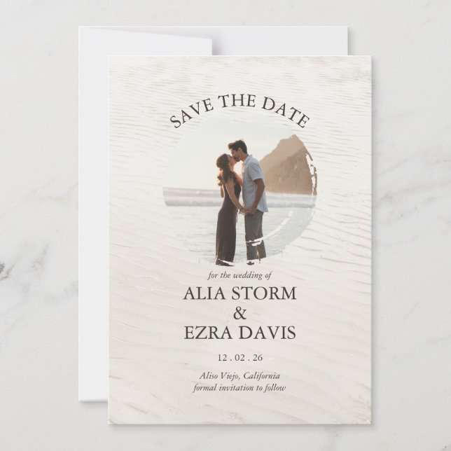 Dreamy Save the Date Magneteinladung (Vorderseite)