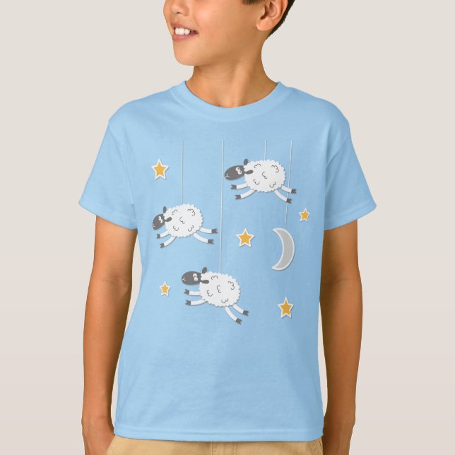 Dreamy Sheep Kids T-Shirt (Devant)