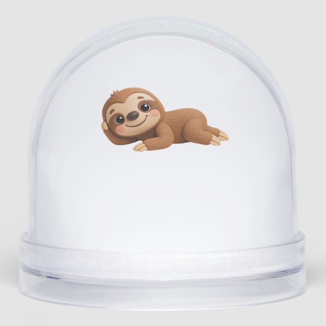 Dreamy Sloth Schneekugeln (Vorderseite)