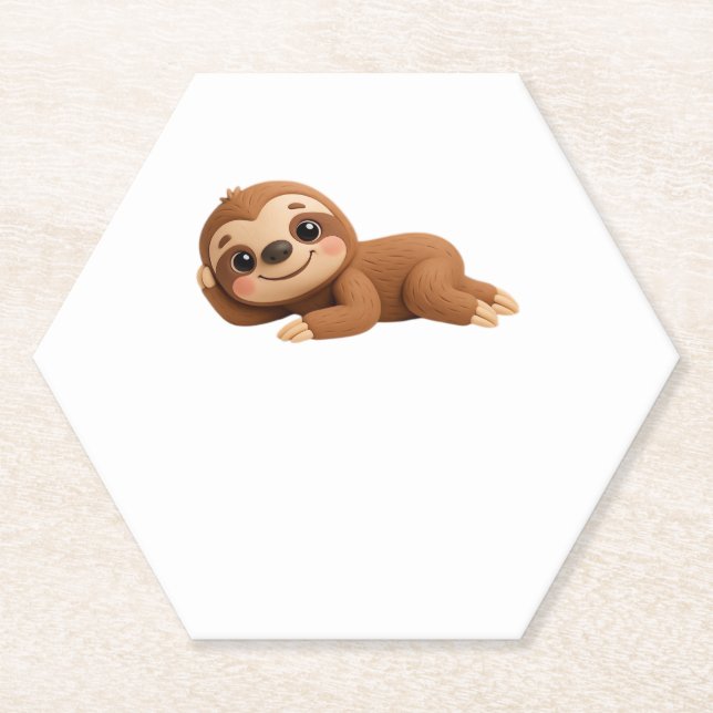 Dreamy Sloth Untersetzer (Vorderseite)