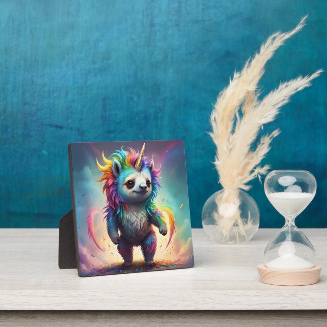 Dreamy Slothicorn: Eine Rainbow Baby Fantasy, Fotoplatte (InSitu)