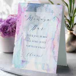 Dreamy Spring Bridal Shower Mimosa Bar Table Sign  Tischaufsteller