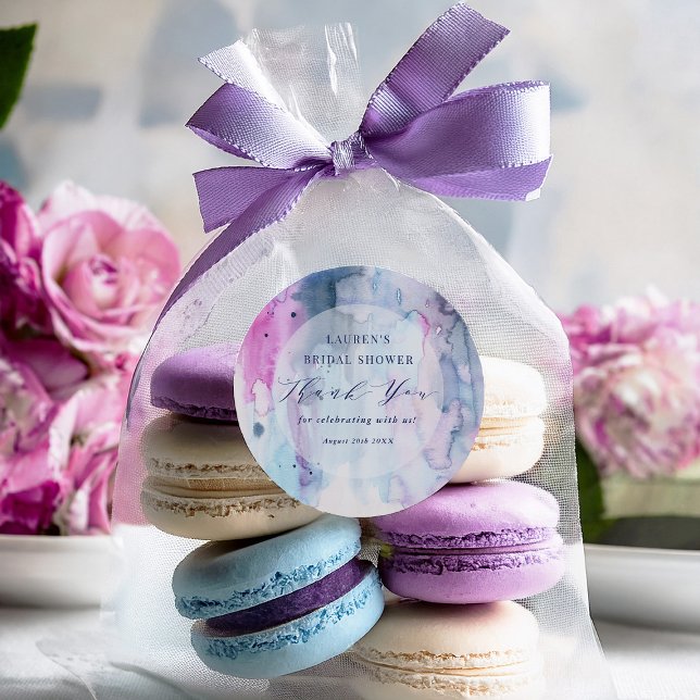 Dreamy Spring Bridal Shower Thank you Stickers (Créateur téléchargé)