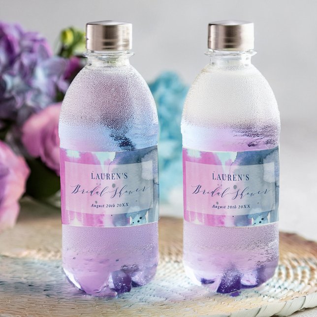 Dreamy Spring Bridal Shower Water Bottle Labels (Von Creator hochgeladen)