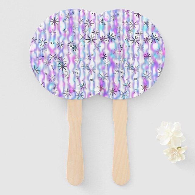 Dreamy Starburst Waves Pattern Fächer (Vorne und Hinten)