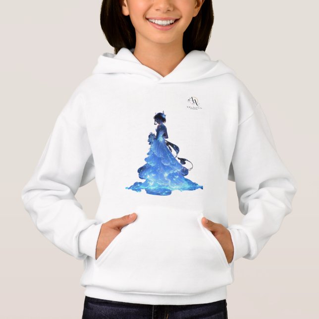 Dreamy Starry Glow Hoodie - Ethereal Elegance (Vorderseite)
