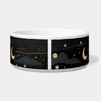 Dreamy Starry Night Sky Pet Bowl Napf