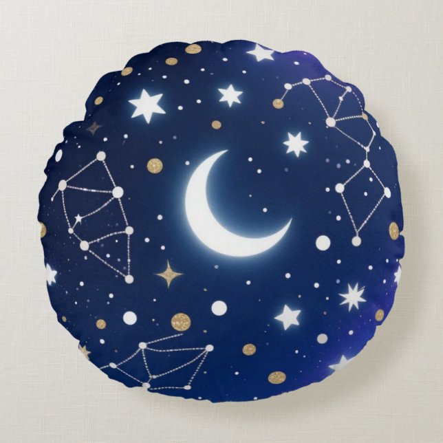 Dreamy Starry Night Sky Throw Kissen - Celestial C (Vorderseite)