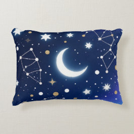 Dreamy Starry Night Sky Throw Kissen - Celestial C