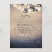 Dreamy String Lights Branches Wedding Details