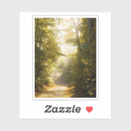 Dreamy sunlit park, nature aesthetic art photo aufkleber
