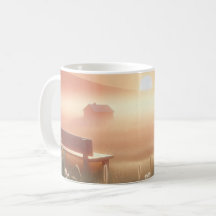 Dreamy Sunset Scene Tasse