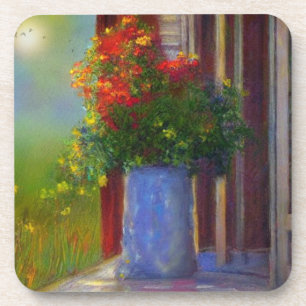Dreamy Vase von Blume Kunststoff-Untersetzer Getränkeuntersetzer