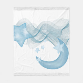 Dreamy Watercolor Abstract Fleece Blanket