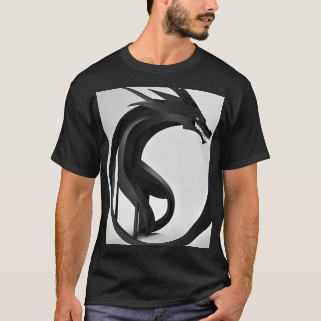 Dreamy Watercolor Dragon T - Shirt Design (Vorderseite)