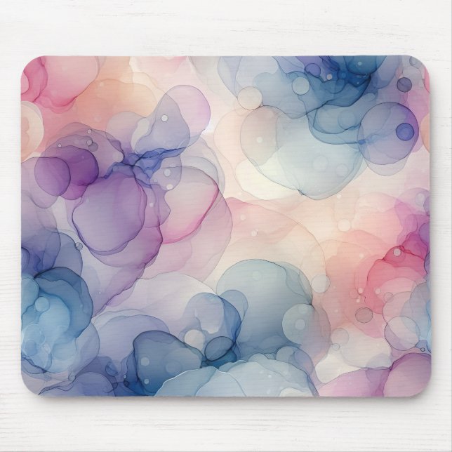 Dreamy Watercolor Kunstvoll wandern Mousepad (Vorne)