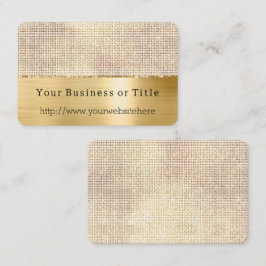 Dreamy White Glitzy Gold Sparkle Visitenkarte