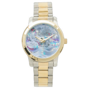 Dreamy Winter Wonderland Lights Armbanduhr