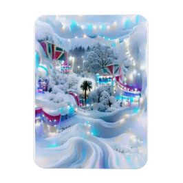 Dreamy Winter Wonderland Lights Magnet