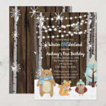 Dreamy Woodland Forest Animals ONEderland Birthday